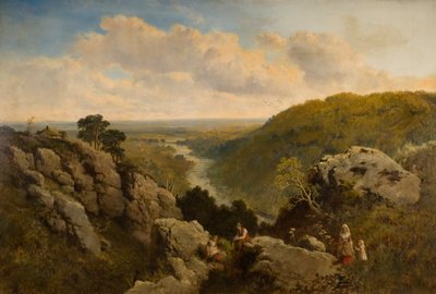 Una vista sul molo vicino a Pateley Bridge, Yorkshire da Edmund John Niemann